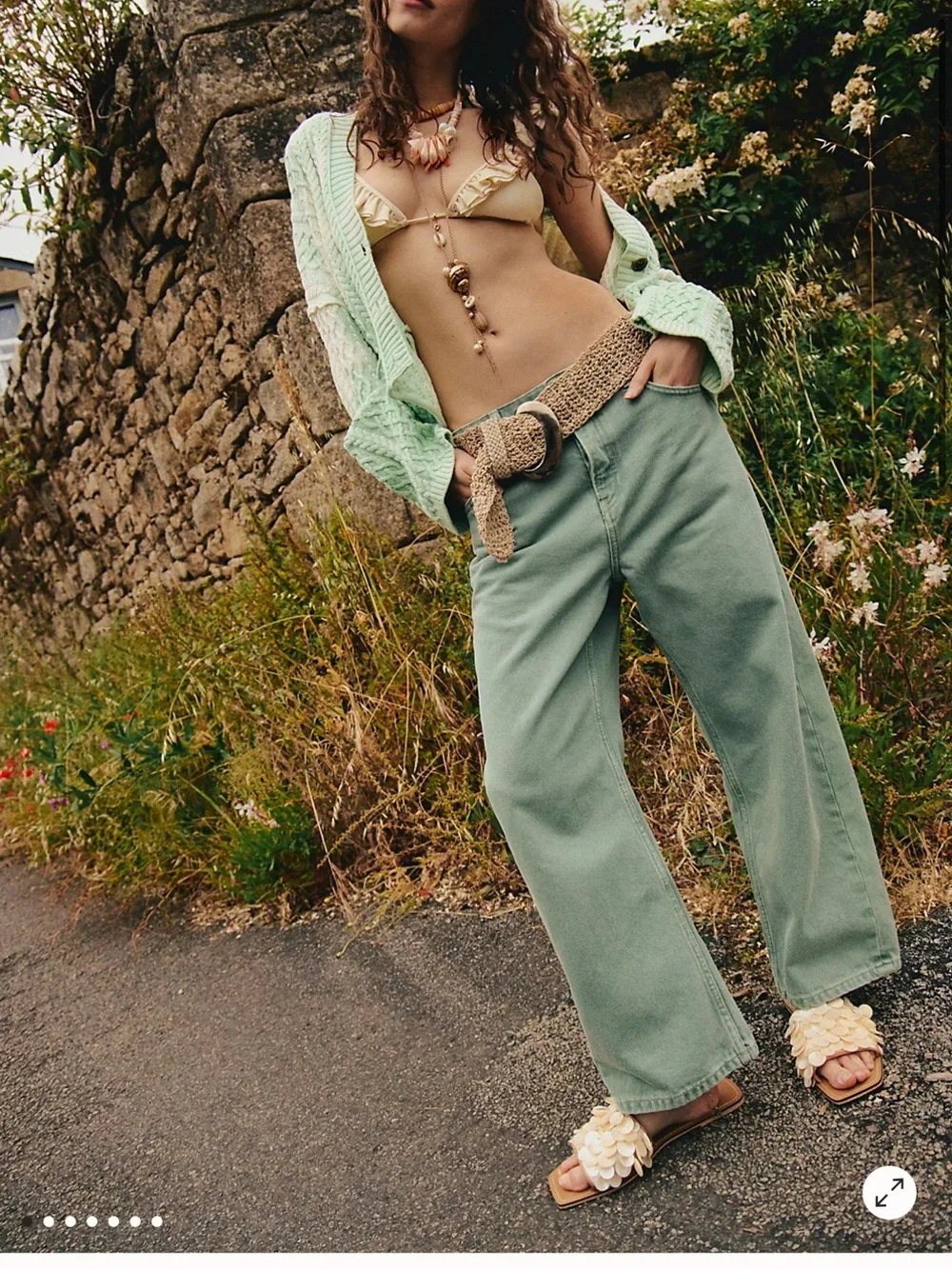 We The Free Deep Trance Boyfriend Jeans NWOT in Green Eyes - Picture 1 of 3